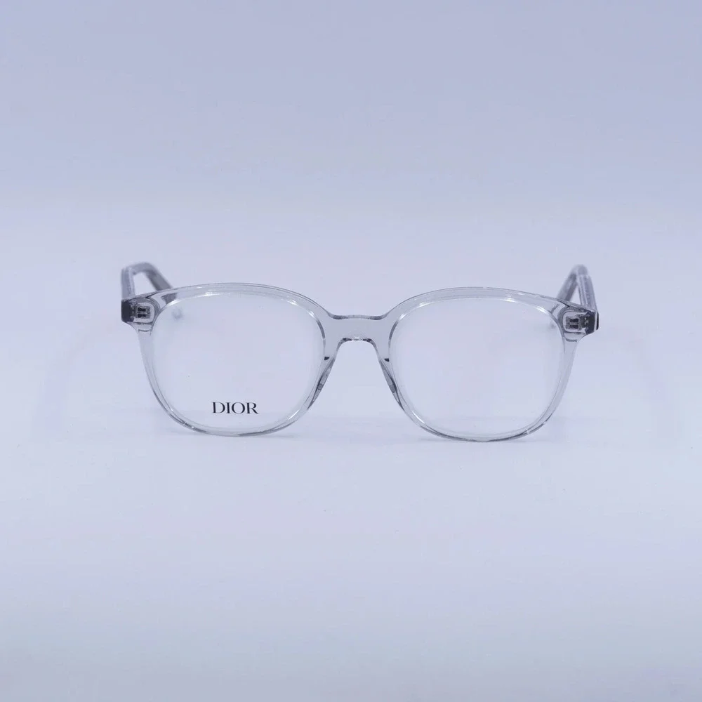 NWT Christian Dior DM50048I-020-52 Transparent Grey 52mm Eyeglasses